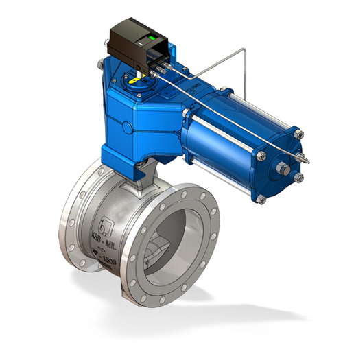 MIL 35500 V-Notch Segmental ball valve